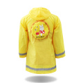 Custom Kids Raincoat Breathable Yellow Funny Foldable Children Raincoat